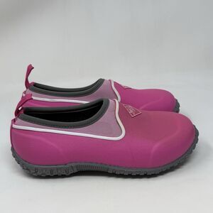 Muck Boots Muckster II Low Girls Kids Size 3 Pink Rubber Slip On Rain Shoes